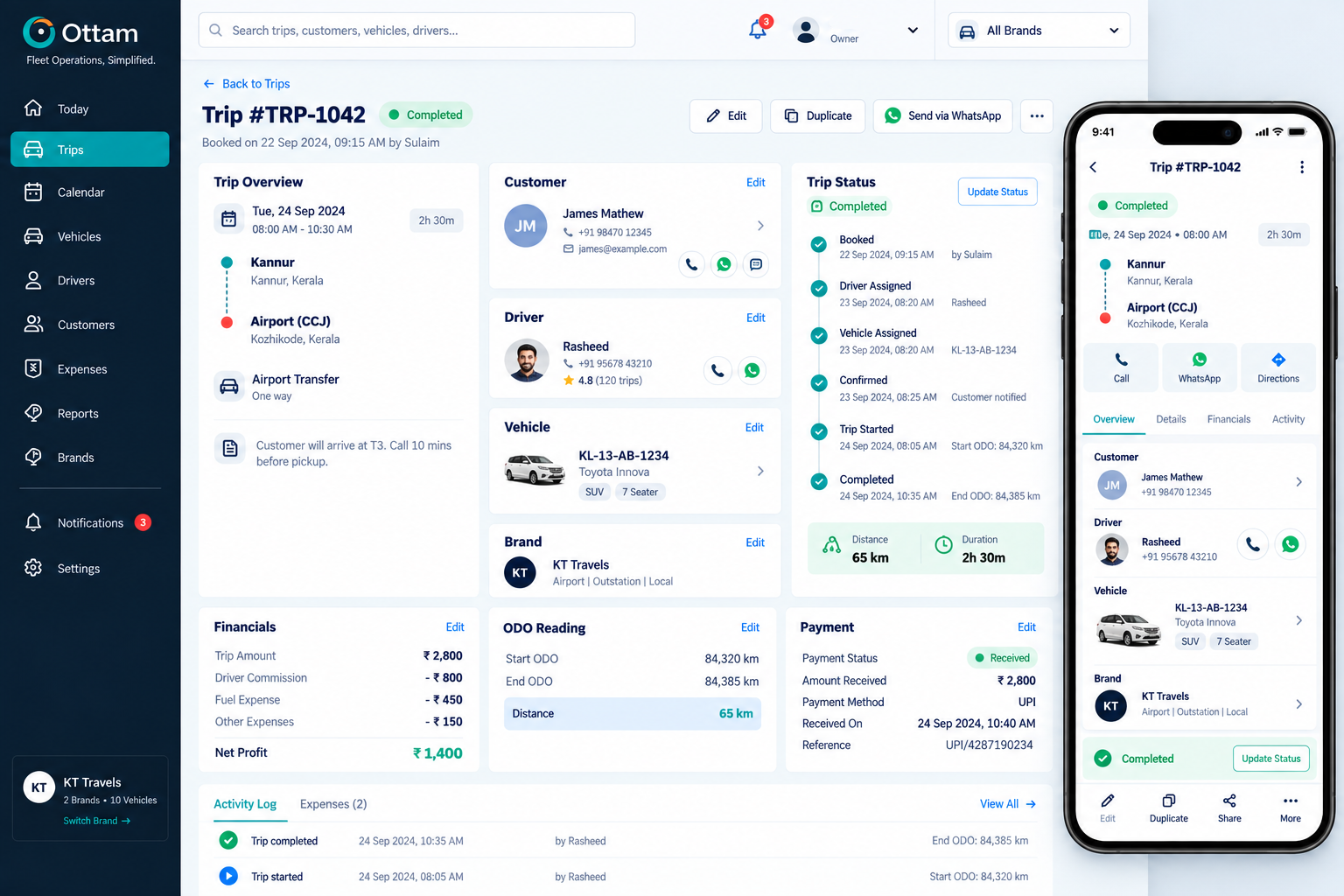 Visual Calendar & Scheduling